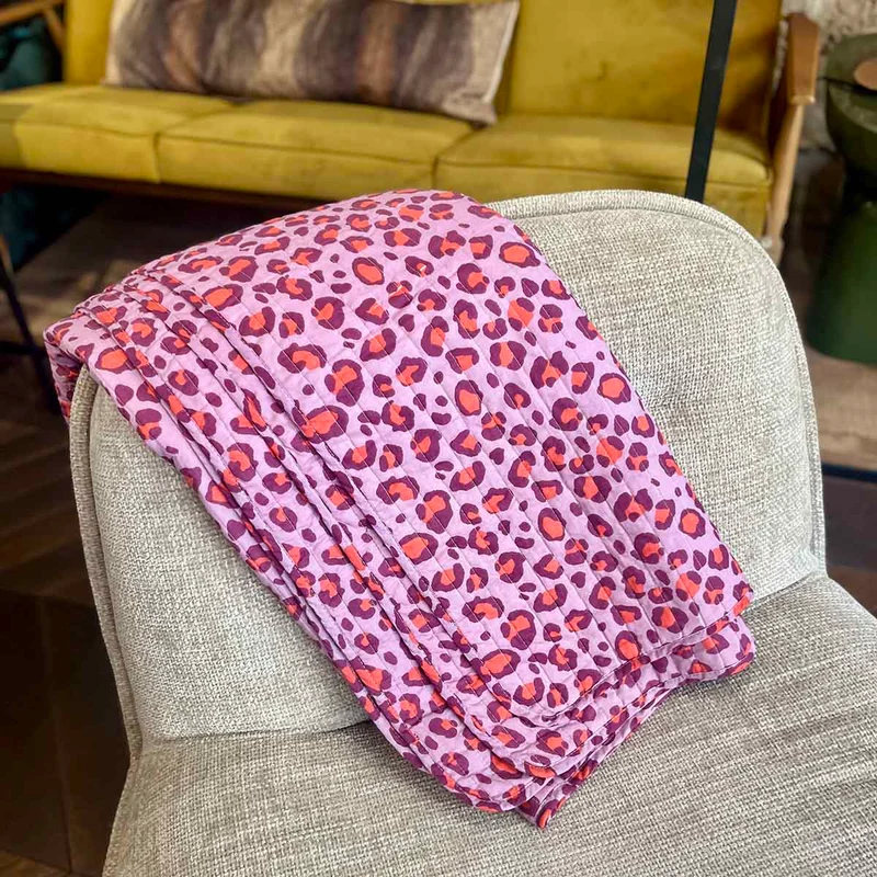 PLAID LÉOPARD - ROSE