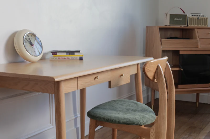 Table de bureau en bois de chêne Yitoo