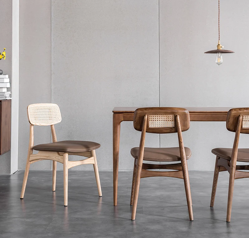 Lot de 2 chaise Imans rembourrées en cuir PU