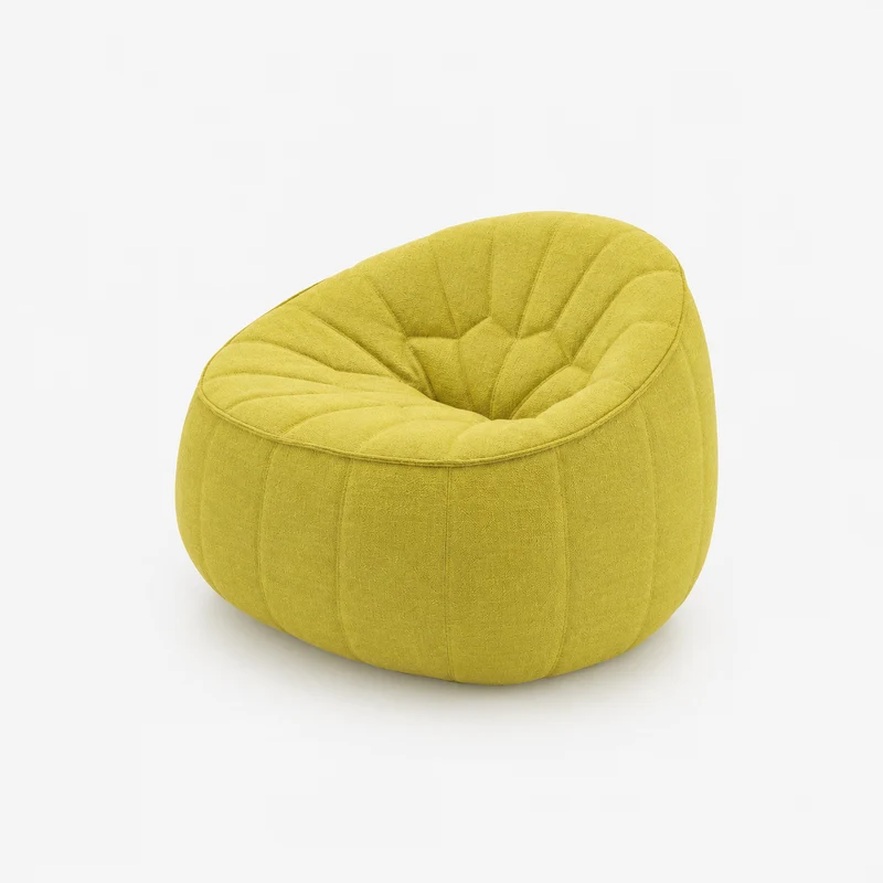Ottoman - Fauteuil outdoor en tissu Roma coloris Citrus