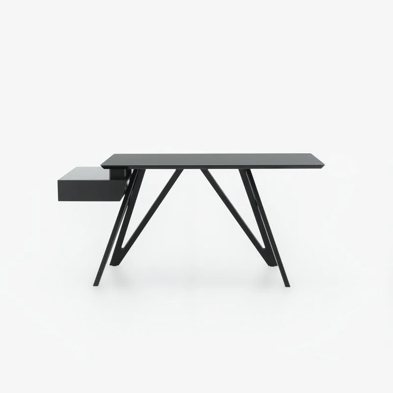 ENNÉA - Bureau plateau stratifie noir