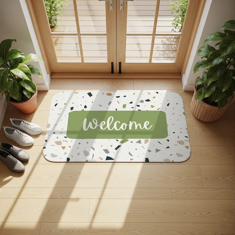 Tapis de terrasse - Plusieurs tailles disponibles - Écriture personnalisable