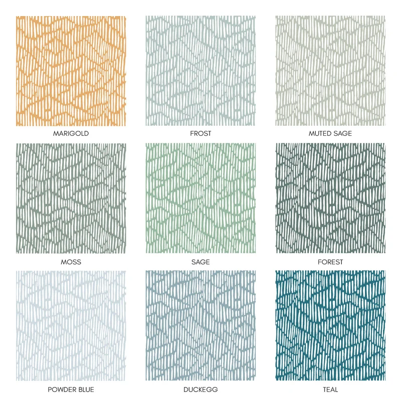 Poignée de porte en bois avec motif Wabi Sabi - Plusieurs couleurs disponibles