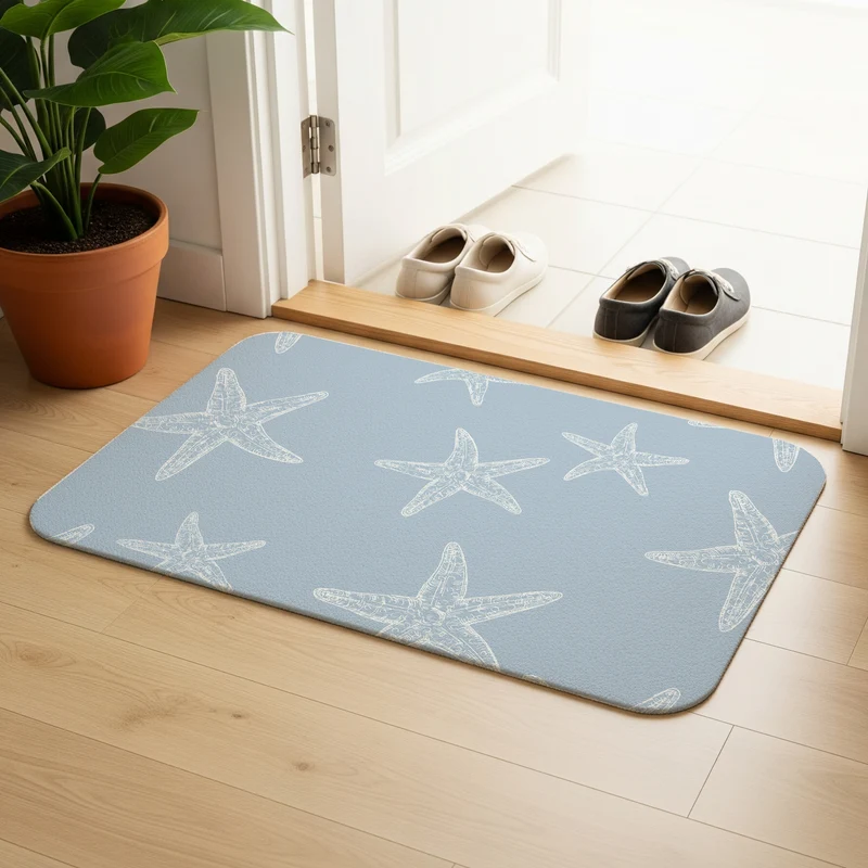 Paillasson Étoile de mer - Plusieurs couleurs et tailles disponibles - Texte personnalisable