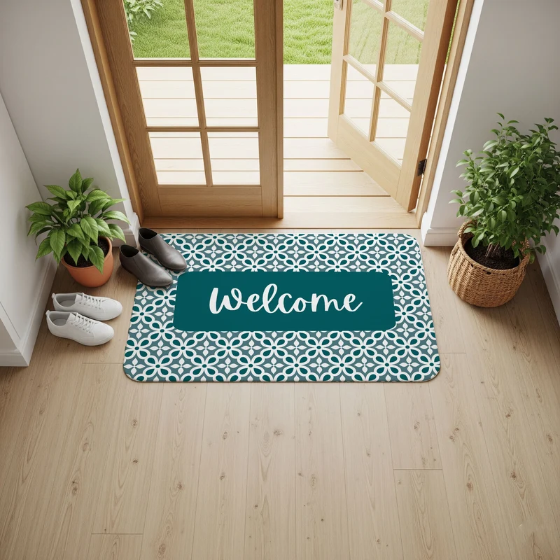 Tapis de porte mosaïque - Plusieurs couleurs et tailles disponibles - Personnalisable