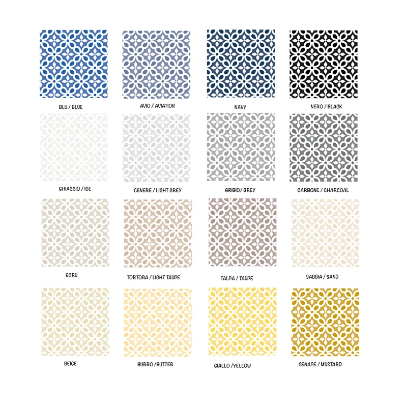 Tapis de porte mosaïque - Plusieurs couleurs et tailles disponibles - Personnalisable