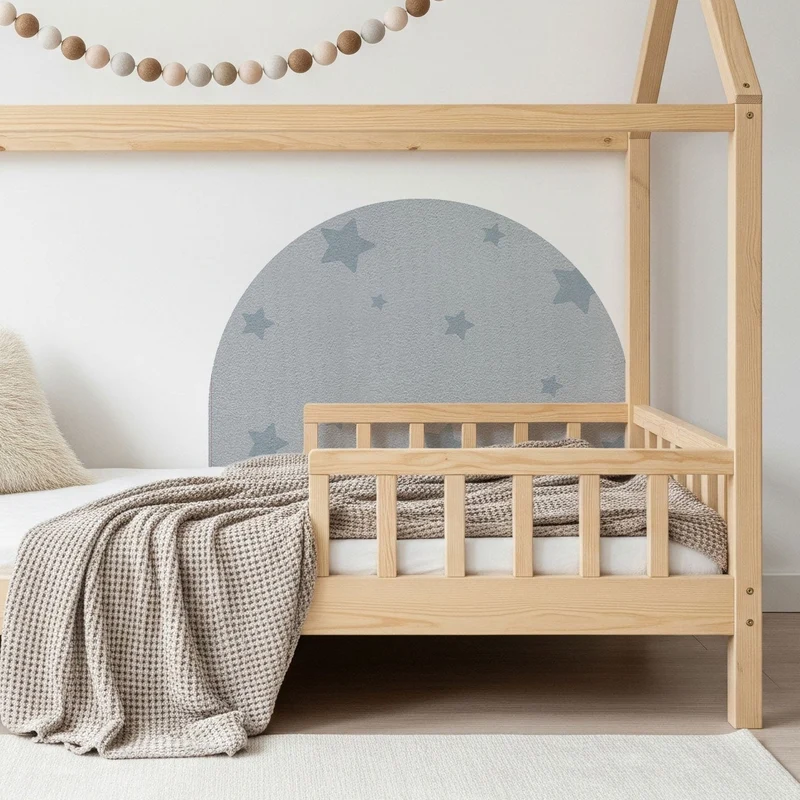 Tour de lit bébé étoile - Plusieurs couleurs disponibles