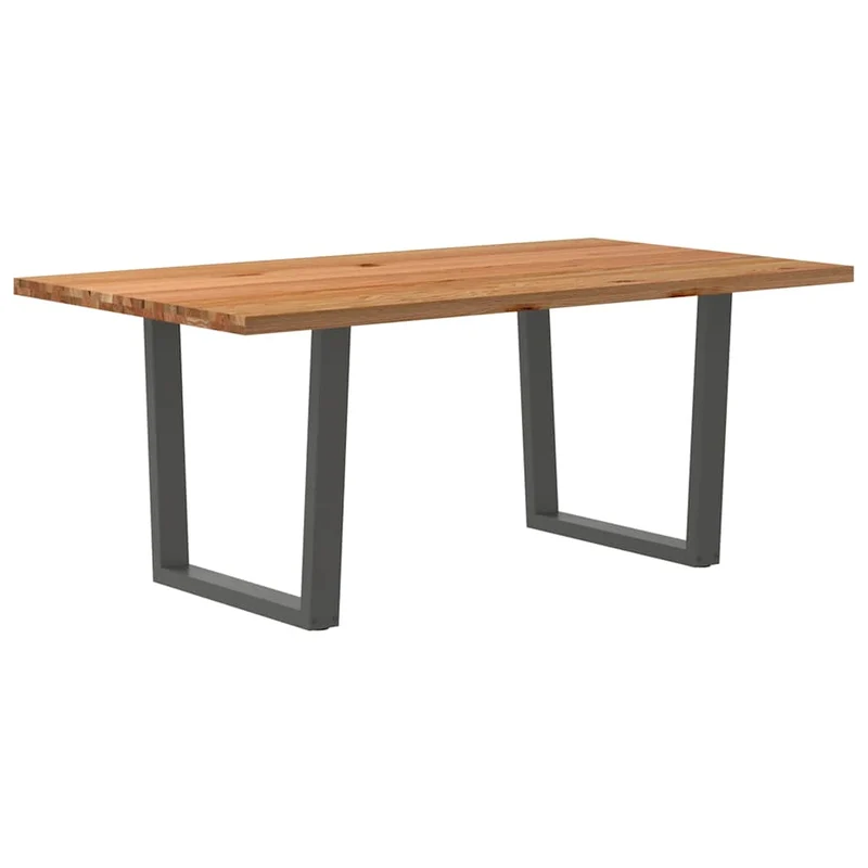 Table en Bois de Chêne et Fer pour Salle à Manger