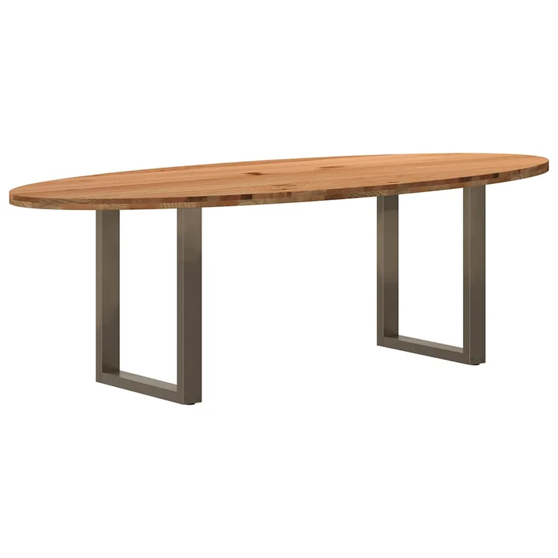 Table Ovale en Bois de Chêne Massif 240 cm