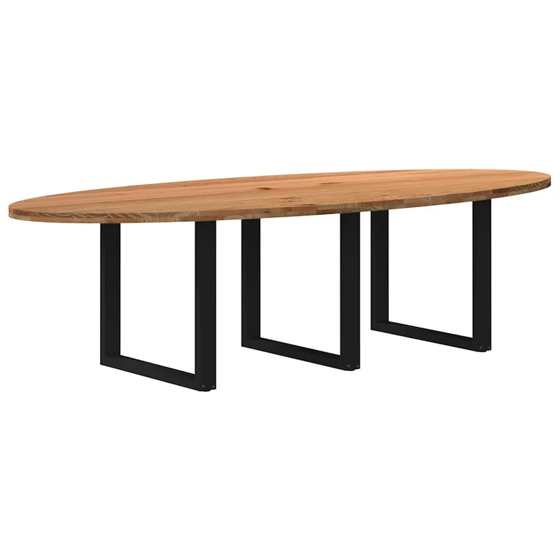 Table Ovale en Bois de Chêne Massif 240 cm
