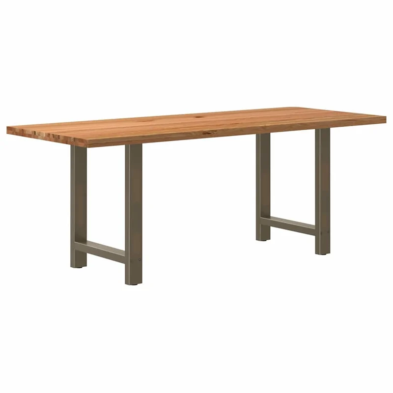 Table en Bois de Chêne Massif pour 6 à 8 Personnes