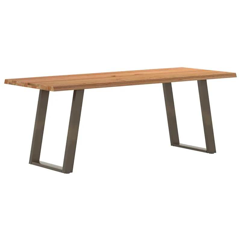 Table en Bois Naturel avec Charme Industriel