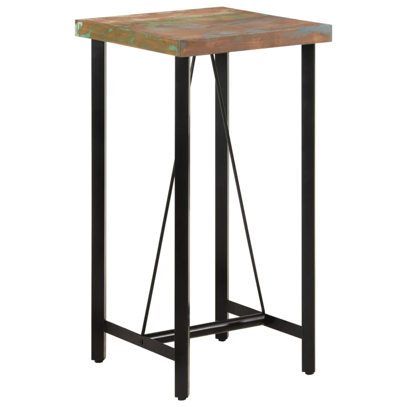 Table Haute de Bar en Bois Style Indus