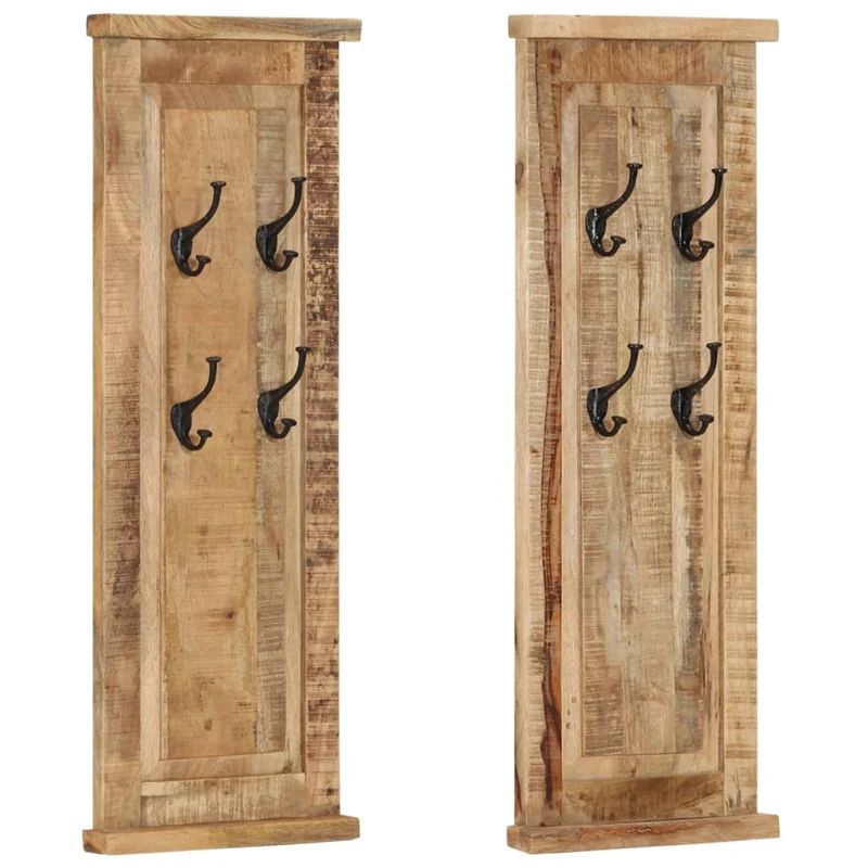 Porte-Manteaux en Bois Massif de Manguier