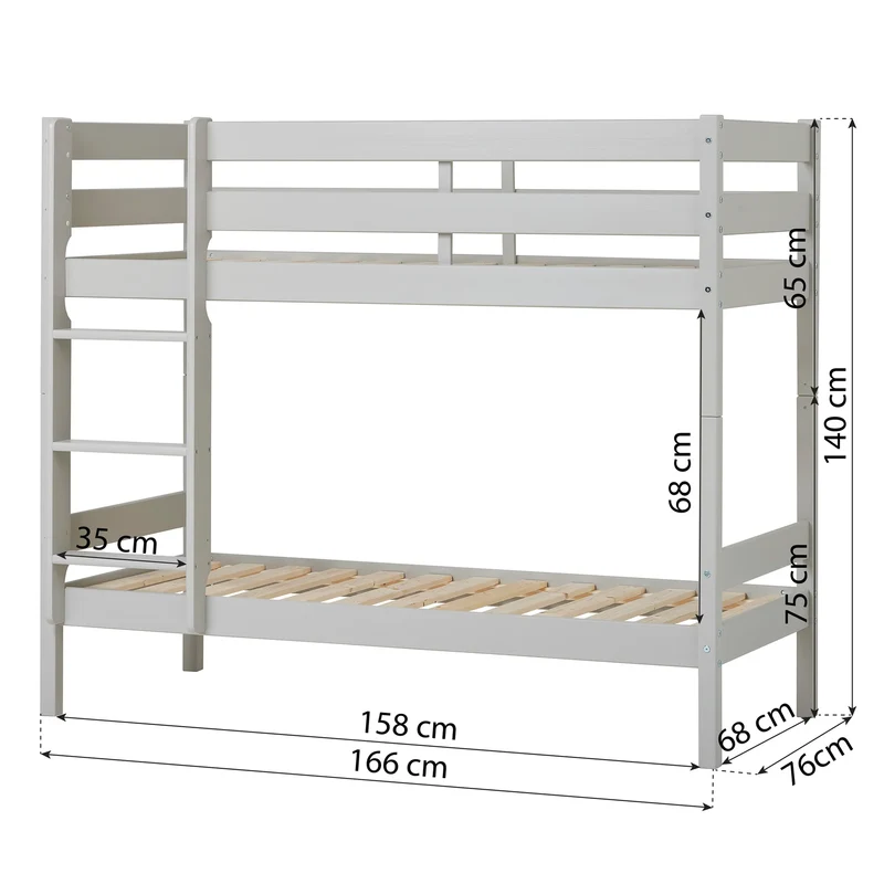 Lit superposé 70x160 cm Hoppekids ECO Comfort - Plusieurs coloris disponibles