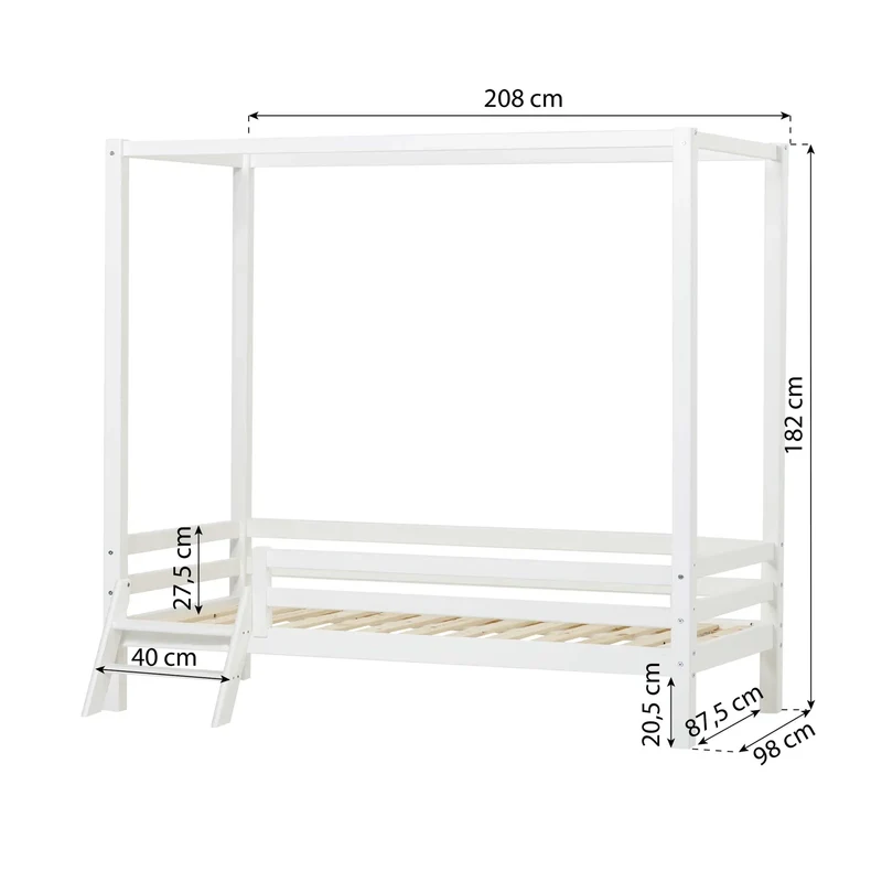 Lit à baldaquin Hoppekids ECO Dream 90x200 cm - Autres modèles disponibles