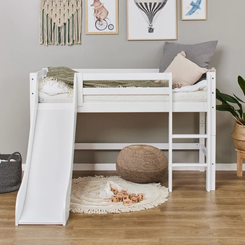 Lit mezzanine Hoppekids ECO Dream avec toboggan - Plusieurs tailles disponibles