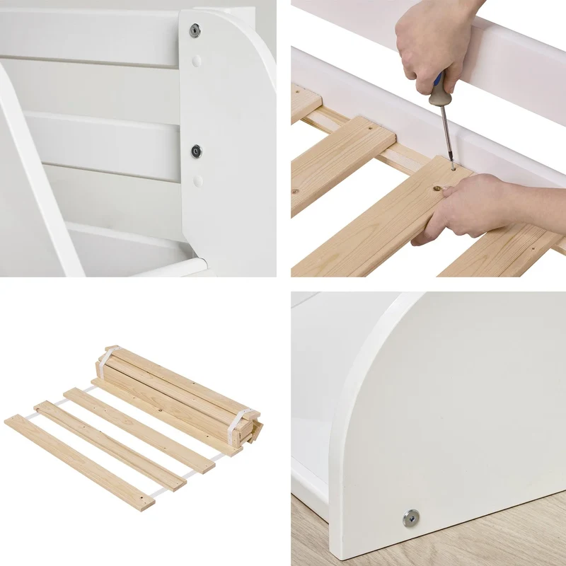 Lit mezzanine Hoppekids ECO Dream avec toboggan - Plusieurs tailles disponibles