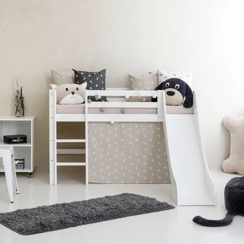 Lit mezzanine Hoppekids ECO Dream avec toboggan - Plusieurs tailles disponibles
