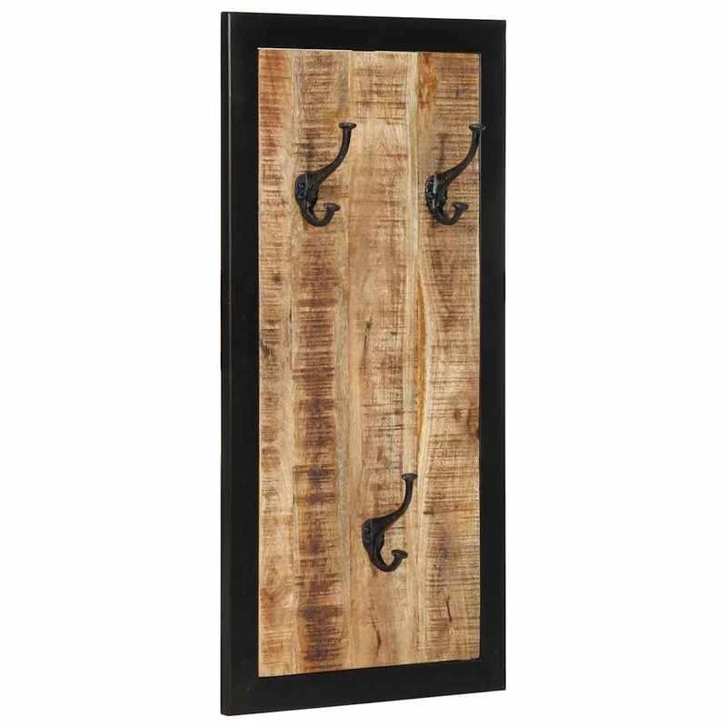 Porte-Manteau en Bois et Métal Industriel