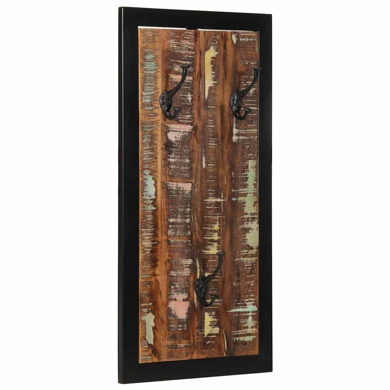 Porte-Manteau en Bois et Métal Industriel