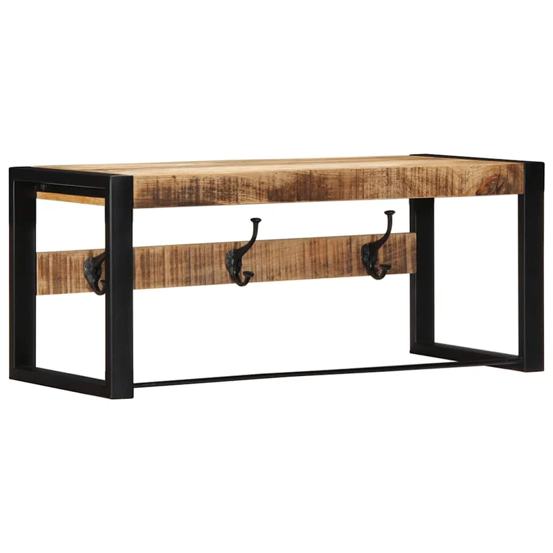 Porte Manteau Mural en Bois Vintage