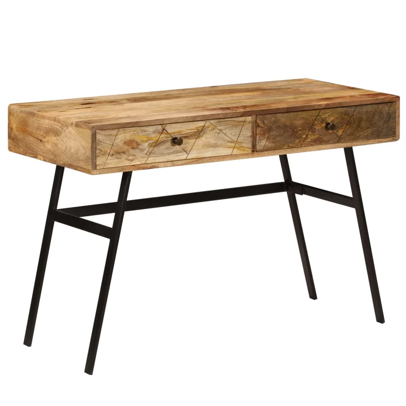 Bureau en Bois et Acier Style Industriel Loft