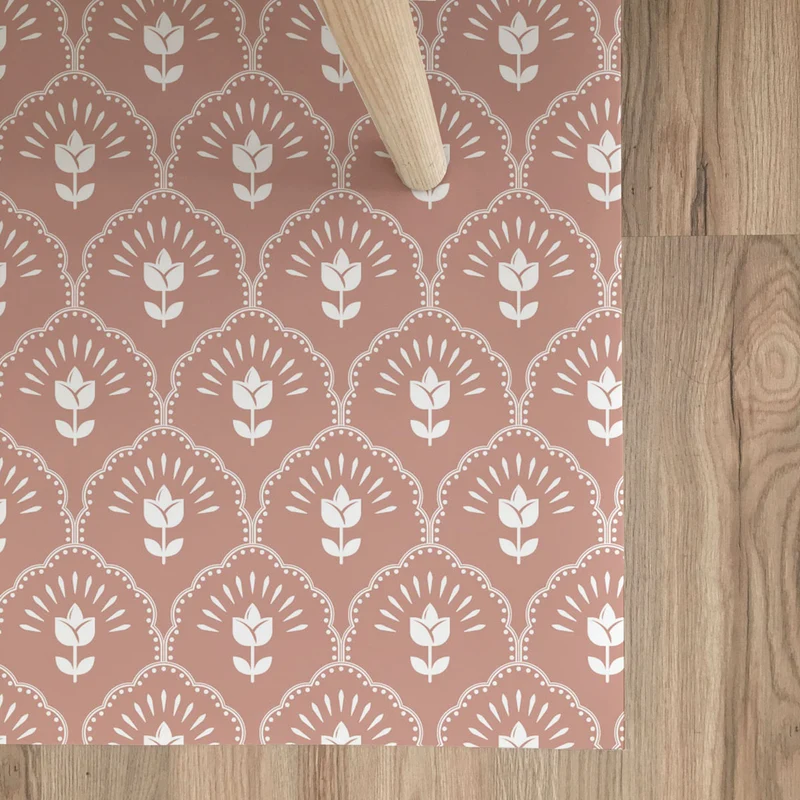 Tapis en vinyle Quiet Posy - Plus de tailles et de couleurs disponibles