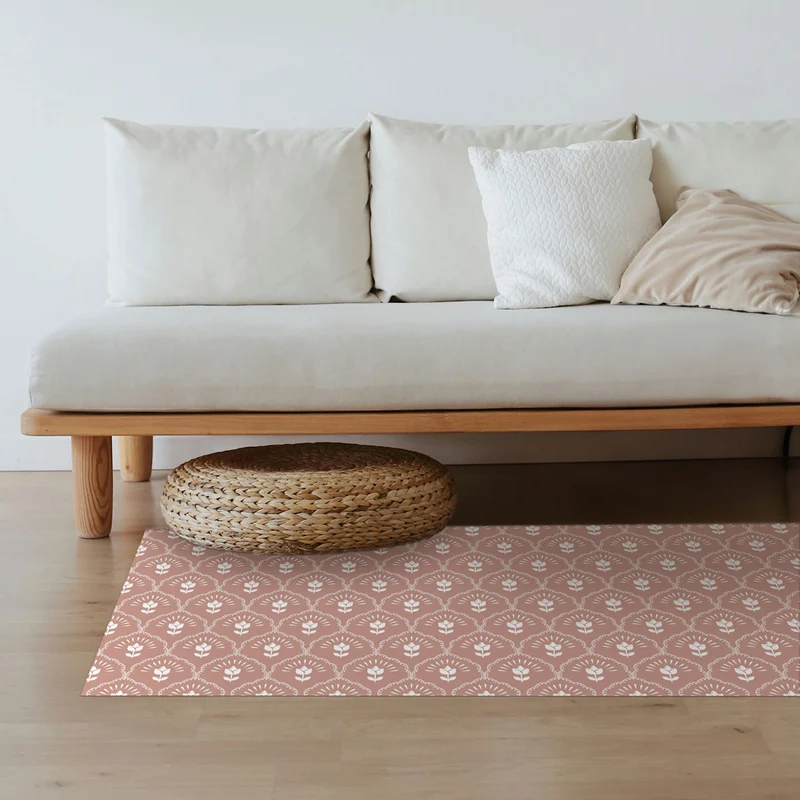 Tapis en vinyle Quiet Posy - Plus de tailles et de couleurs disponibles