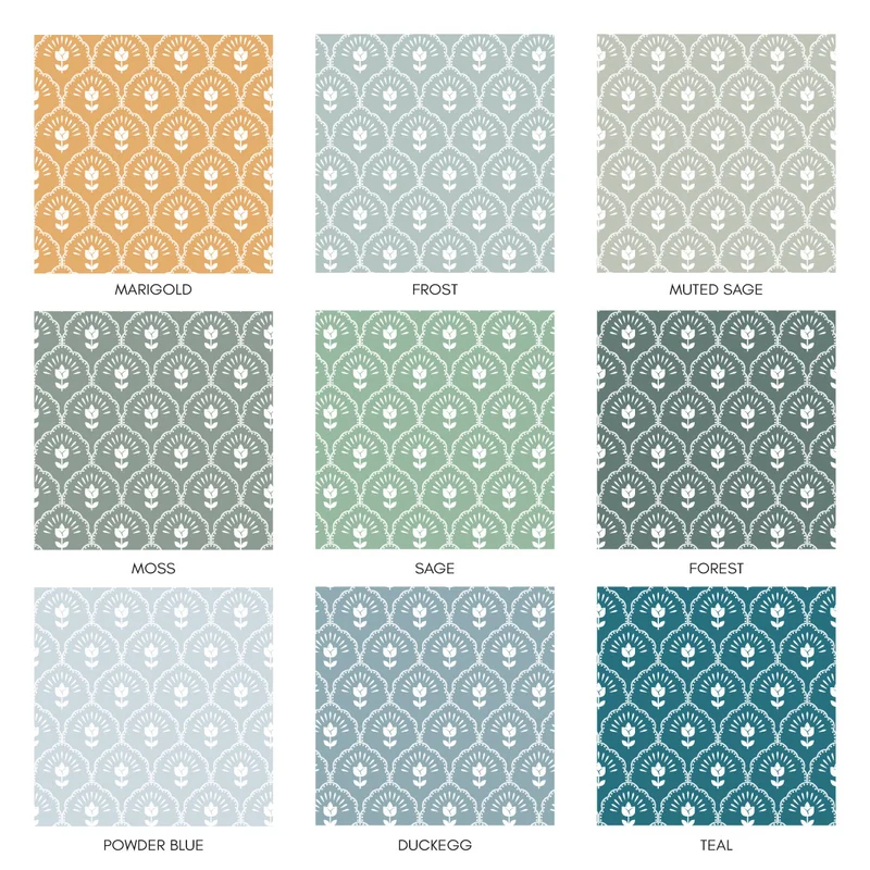 Tapis en vinyle Quiet Posy - Plus de tailles et de couleurs disponibles
