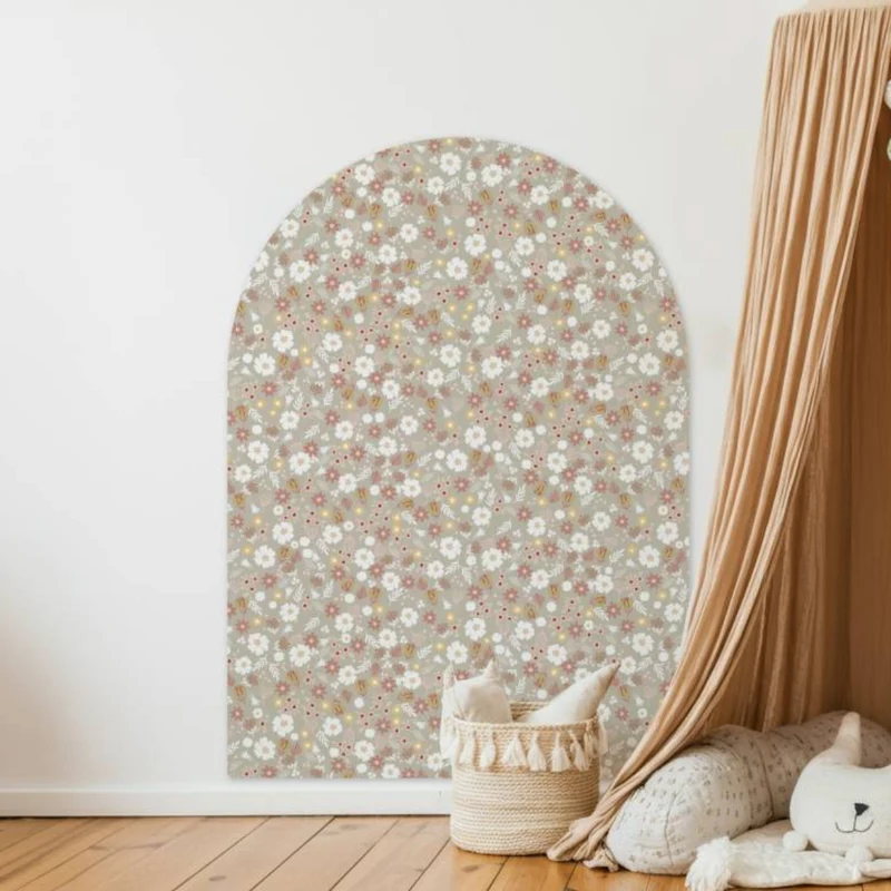 Autocollant Arche de fleurs sauvages - Plus de couleurs et de tailles disponibles