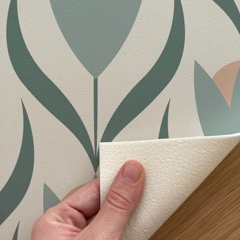 Tapis de cuisine en vinyle souple motif tulipe - Plusieurs tailles disponibles