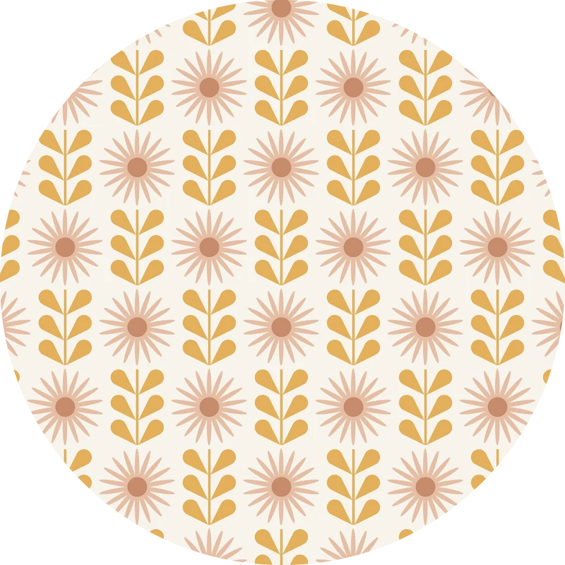 Tapis de couloir en vinyle à motif floral délavé - Plus de tailles disponibles