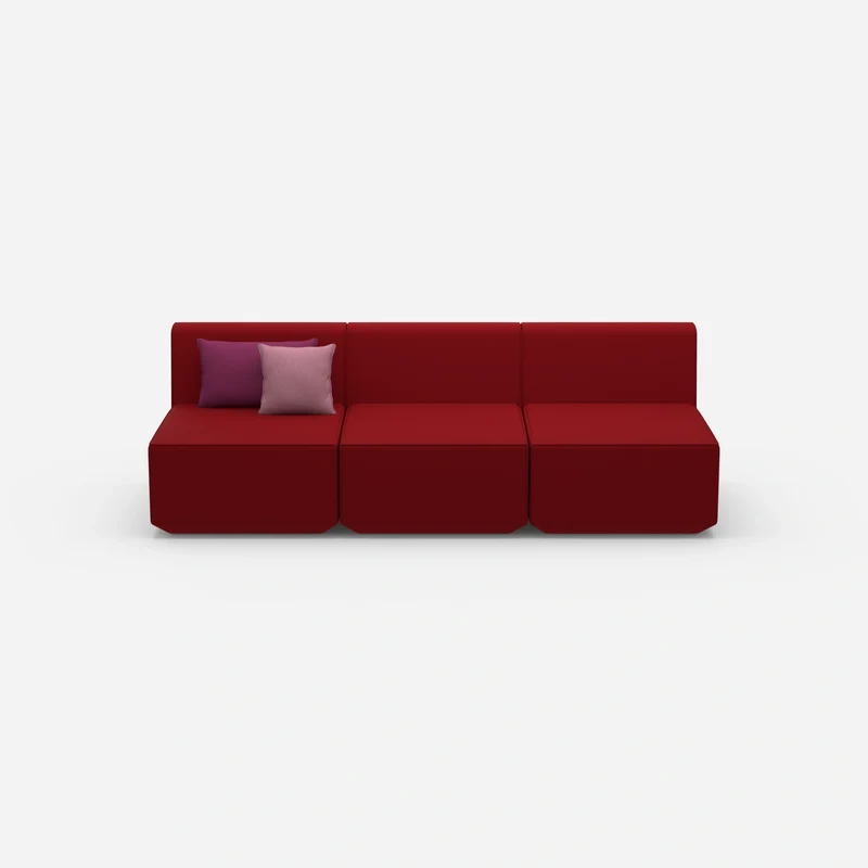 Rote 3 Sitzer Sofas