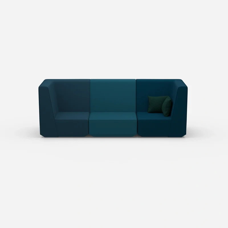 Sofa blau für 3 Personen