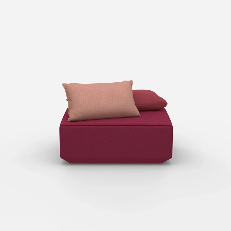 Sitzpouf in Rosa