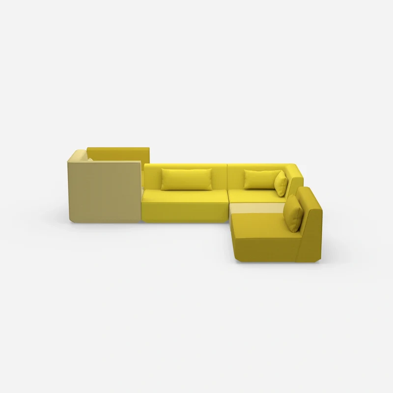 Großzügiges modulares Sofa für große Räume