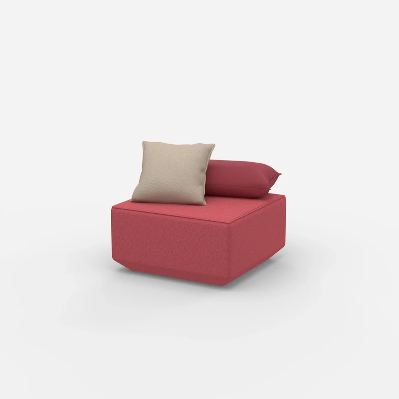 Moderner Pouf rosa