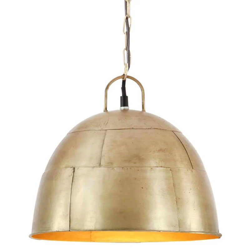 Suspension Luminaire au Design Industriel en Laiton