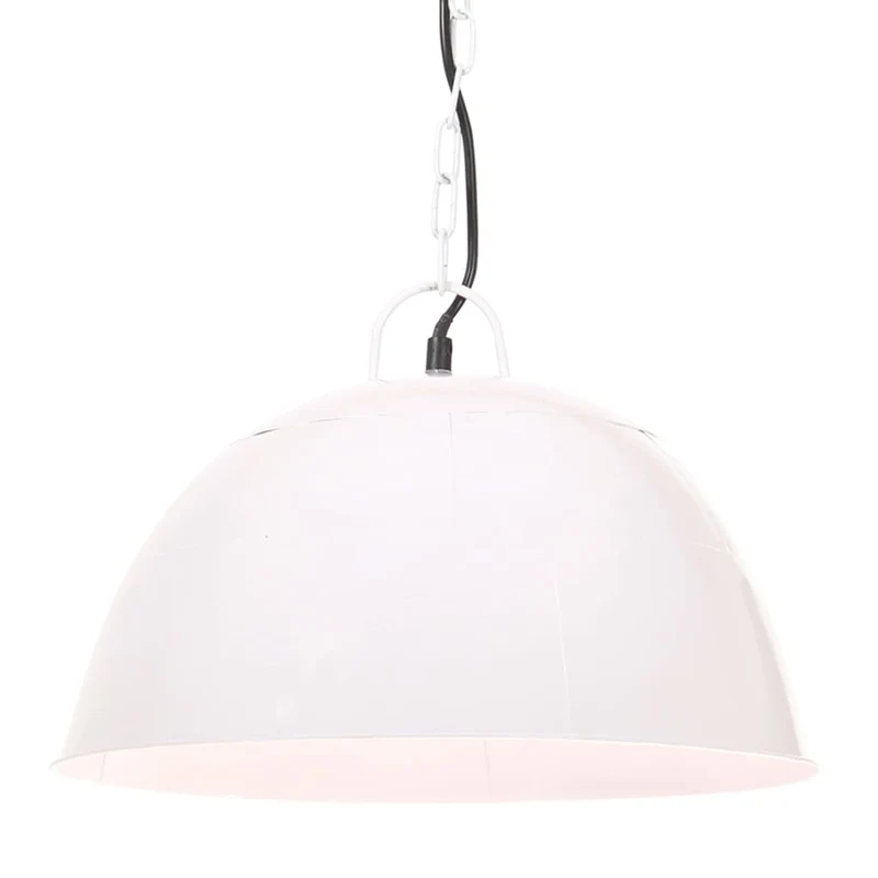Suspension Luminaire en Métal Vintage Blanc