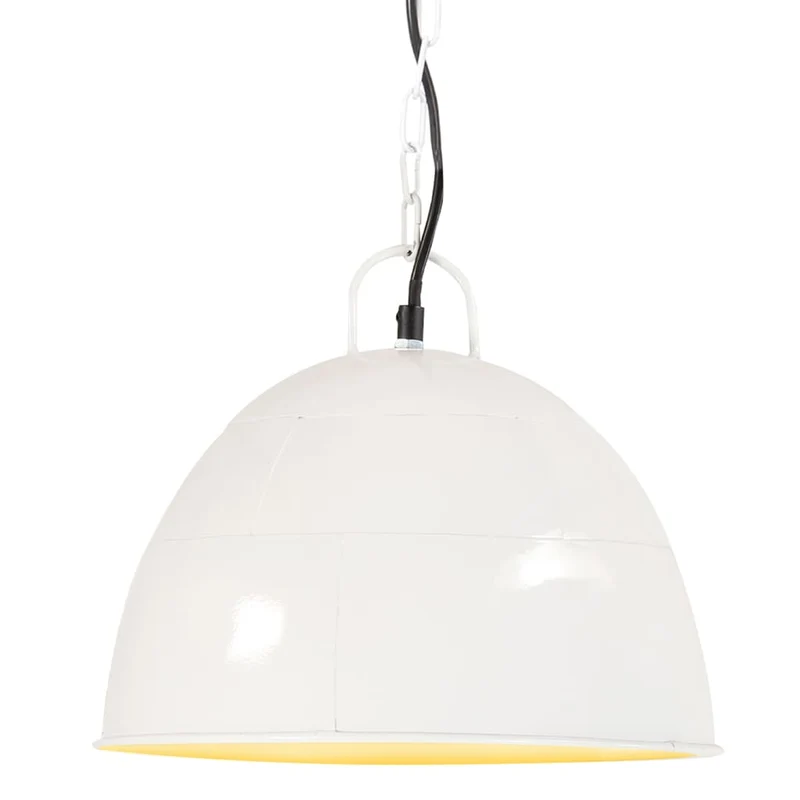 Suspension Luminaire en Métal Vintage Blanc