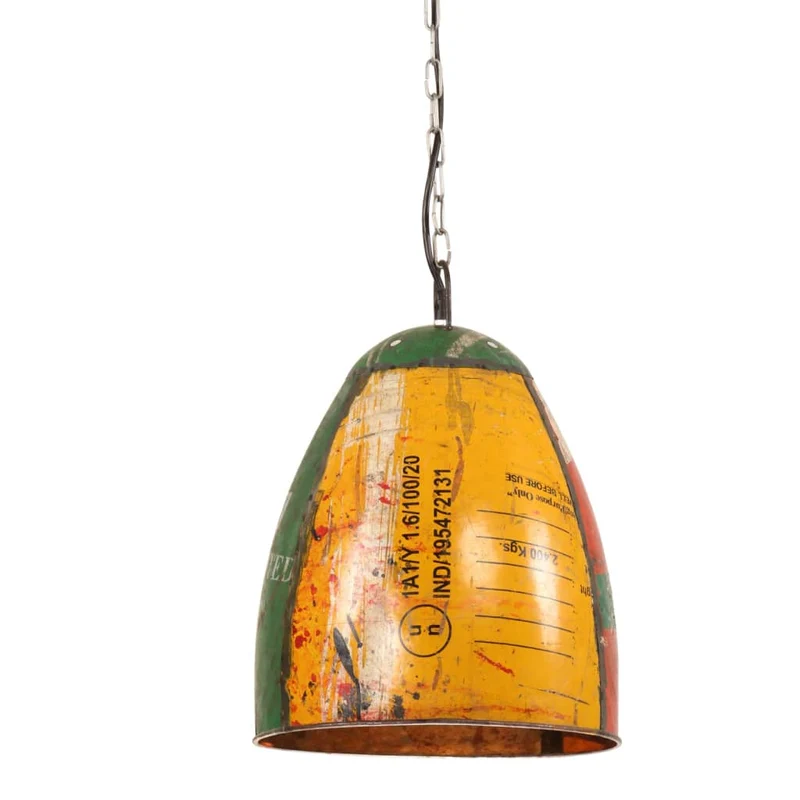 Suspension Multicolore au Style Industriel