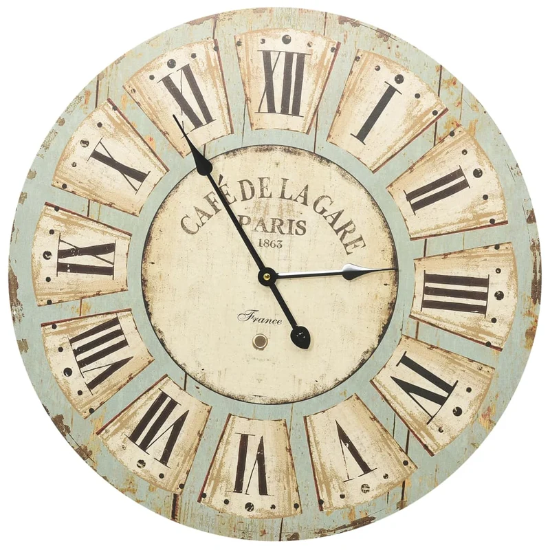 Horloge Murale Industrielle Vintage