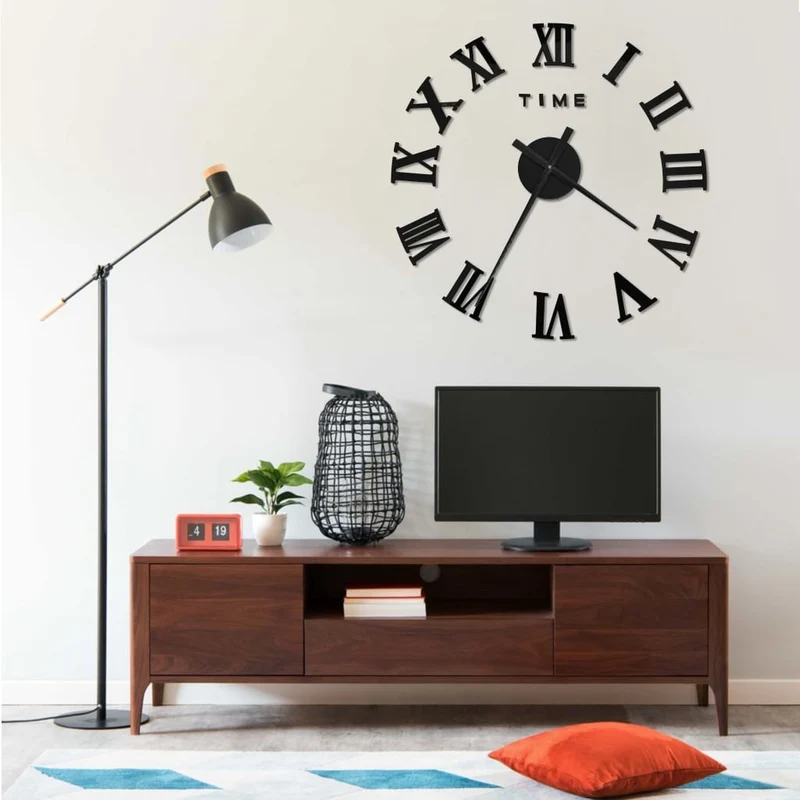 Horloge Murale en Chiffres Romains Design