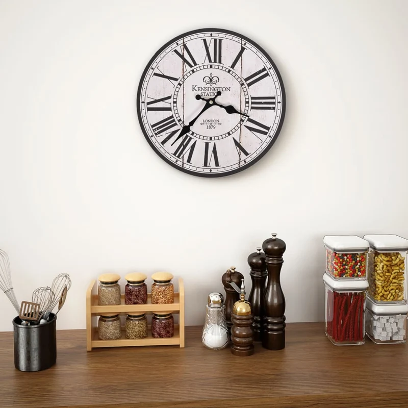 Horloge Murale Industrielle Style Vintage