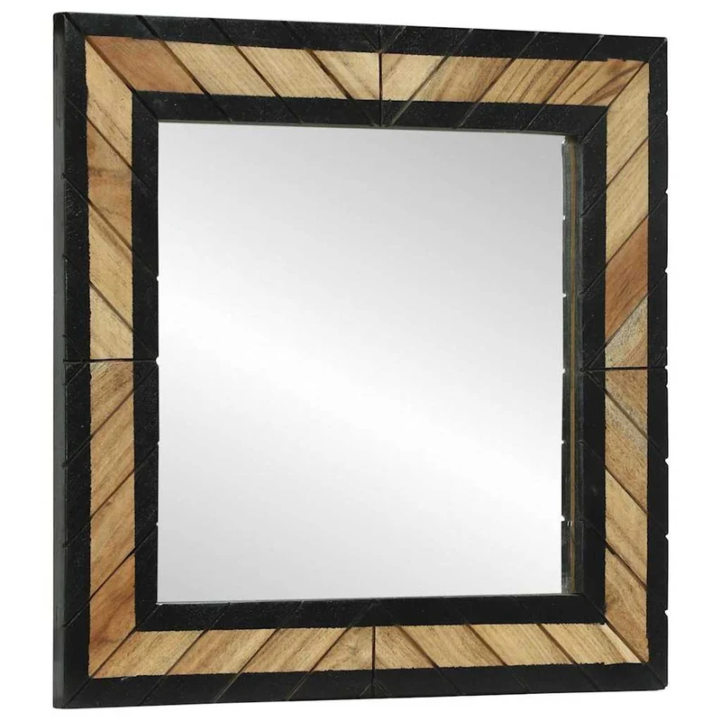 Miroir Industriel en Bois d'Acacia