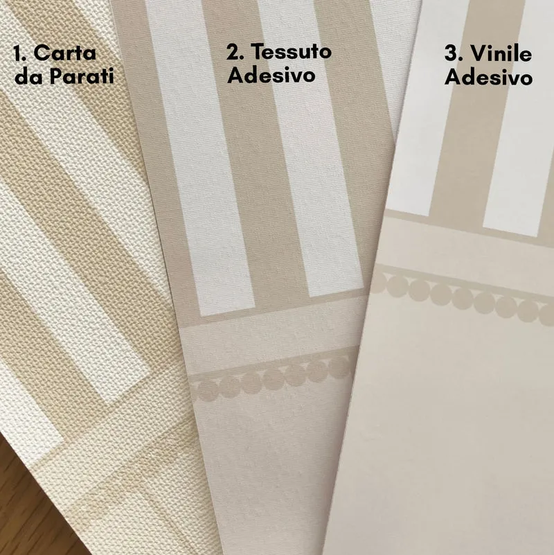 Papier peint à petites rayures Boiserie - Plus de couleurs et de tailles disponibles