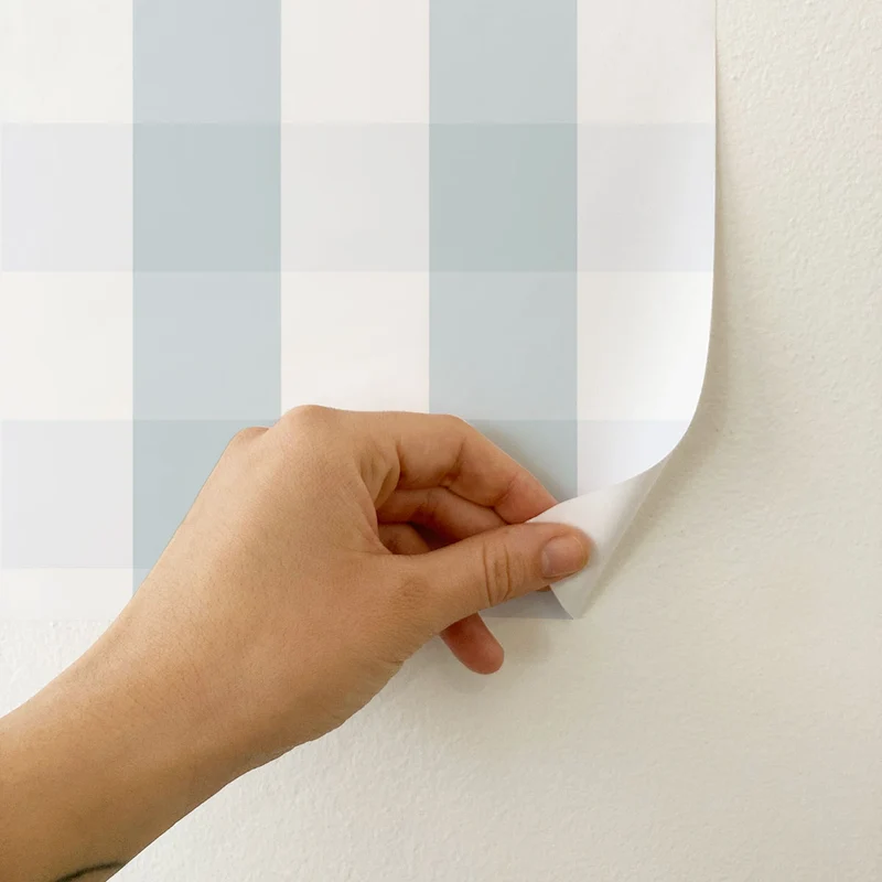 Papier peint Vichy Boiserie - Plus de couleurs et de tailles disponibles