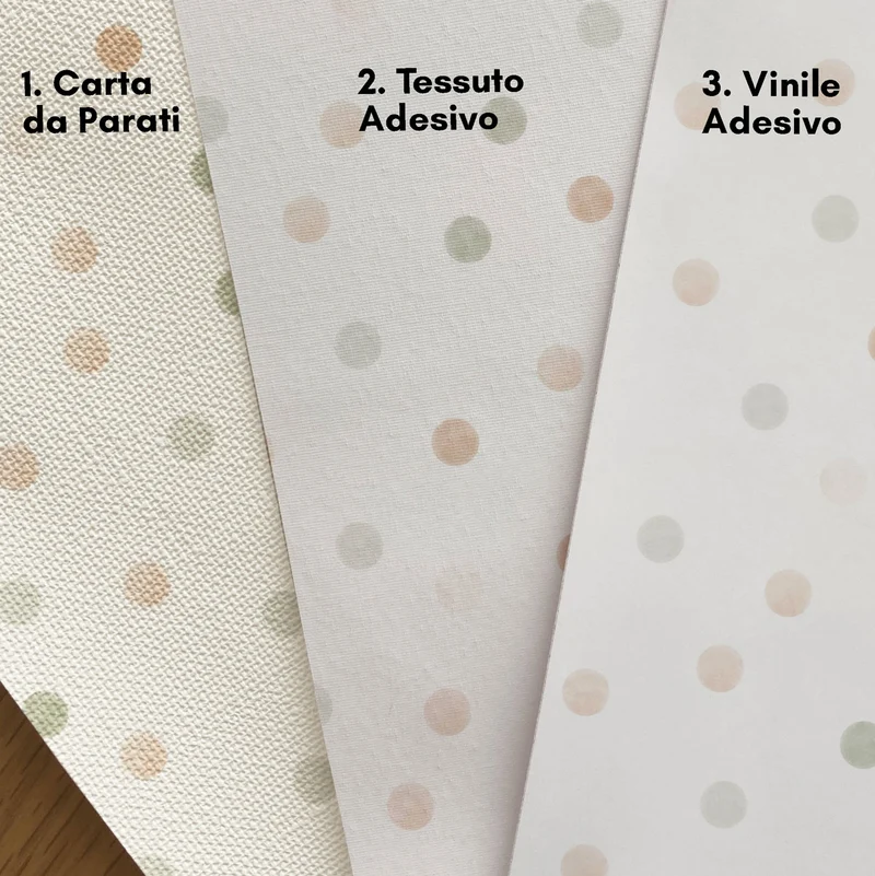 Papier peint rond aquarelle Boiserie - Plus de couleurs et de tailles disponibles