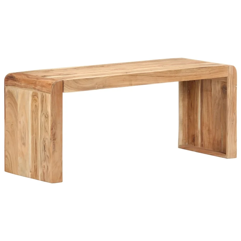 Banc en Bois Massif d'Acacia Style Industriel